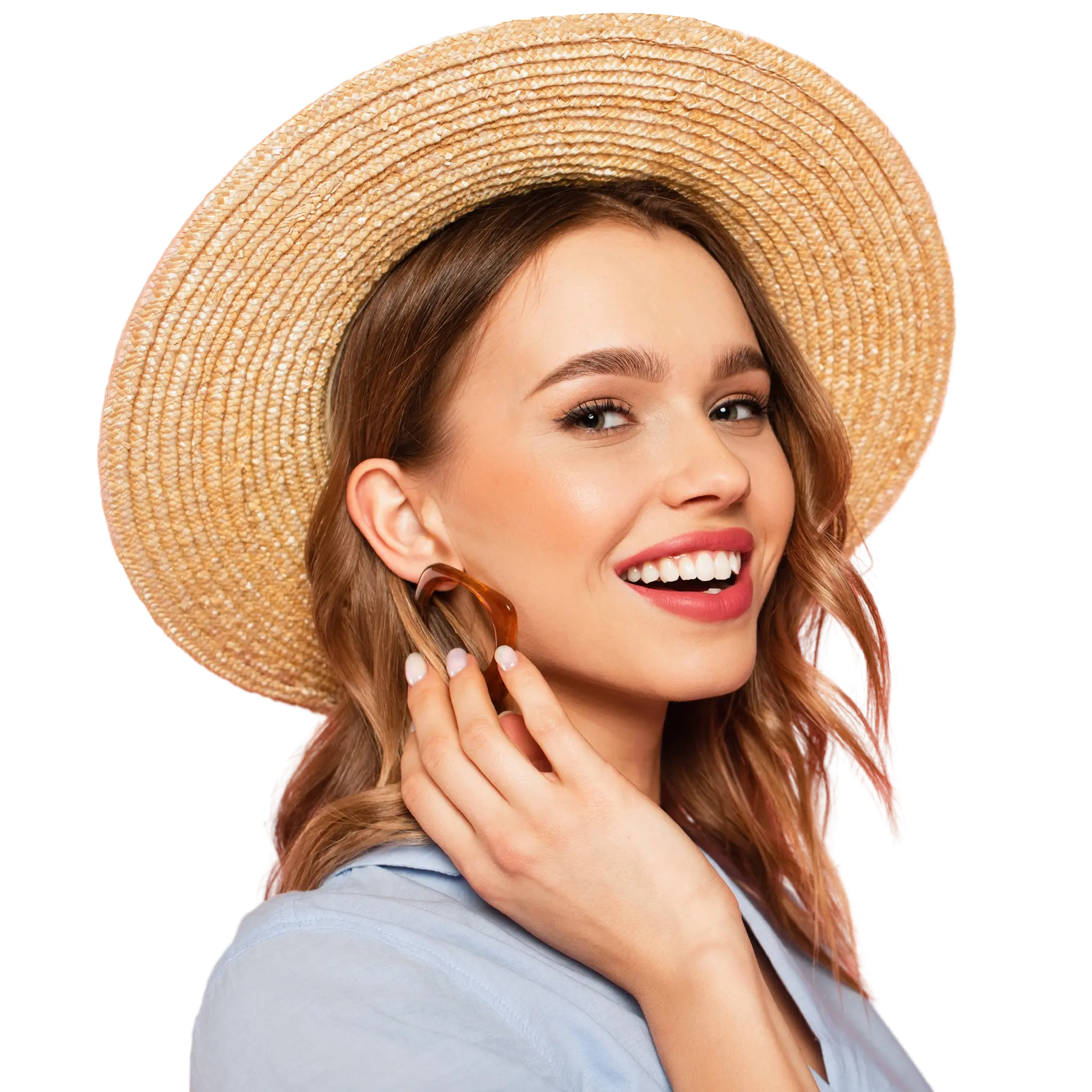Patient with dental veneers smiling in Las Vegas